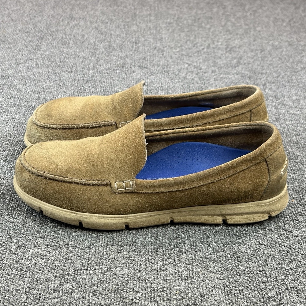 Birkenstock Utti Slip On Size 42 Mens 9 Casual Taupe Suede Comfort Shoes